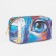 Cosmetic bag with lightning, blue/multi -colored color