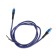 Type -C cable - Lightning, 3 A, 66 W, fast charging, fabric braid, 1 meter, blue