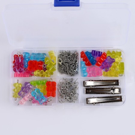 Set for creating jewelry "Marmalade Bears", 32 bears, chain, 3 clamps + accessories