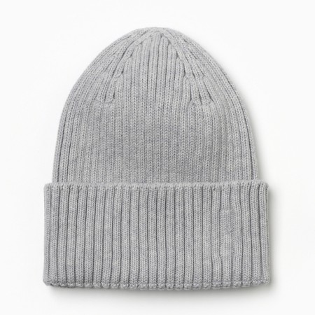 Baby hat, color gray-melange, size 50-52 (3-4 months)