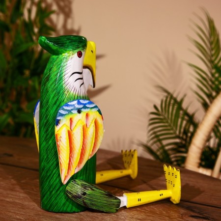 Souvenir "Parrot" hanging paws, tree 40 cm-4