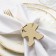 A set of rings for napkins 2 pcs. "Gingerbread", col. brown, 6*7 cm, tree