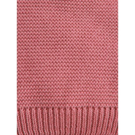 A cap on ties with pompons Children's Amarobaby Pure Love Pompony, with a lining, size 42-44 cm, pink color-5