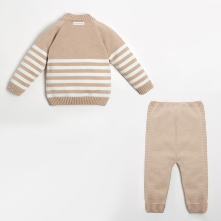 Knitted crumb set "Trendy" growth 74-80 cm, beige color-4