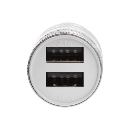 Car charger, 2 USB, 2.1 a/1 a, mix-2