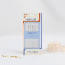 Sewing needles for beads, d = 0.55 mm, 5.5 cm, 5 pcs