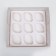 Packaging for 9 cupcakes with a window, white, 25 x 25 x 10 cm