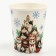 A single -paper glass “Happy New Year”, cats, 250 ml