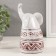 Souvenir Ceramics "Elek. Ethnic patterns" white aged 8.5x10.5x17 cm