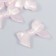 Decor for creativity Plastic "Bow pale pink" glows in the dark 0.8x2.4x3.4 cm