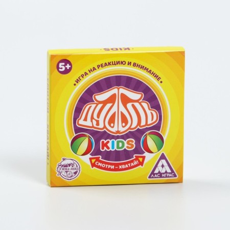 The board game to the reaction and attention "Dubbl. KIDS ", 20 cards, 5+-3