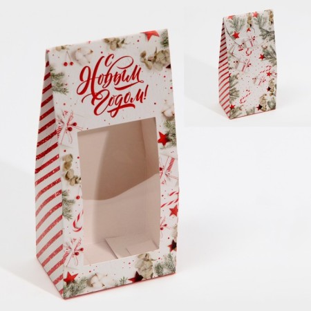 Folding box “Happy New Year!”, 9 x 19 x 6 cm, new year-4