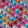 Stick plastic rhinestones "Rain" 32x7.5 cm mix