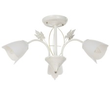 Susana chandelier 3x15W E27 white/gold 53x53x32cm Bayerlux