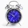 An alarm clock "Forgan", smooth move, D-9 cm, 17 x 11 cm, blue