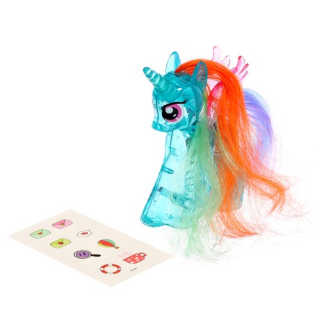 A toy-scurry "sparkling ponium" with light and tattoos, mix-8