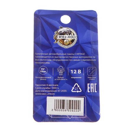 Hague lamp Cartage Blue T10 W5W, 12 V, 5 W, set 10 pcs-3