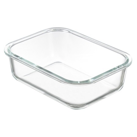 Smart Solutions baking and storage container, rectangular, with a lid, 1 l, the color is light gray-26
