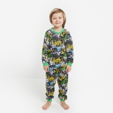 Pajama nursery was formed, black color/inscriptions, height 116 cm
