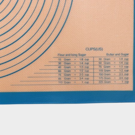Reinforced rug with marking, silicone, 71 × 50.5 cm, blue color-2
