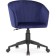 Computer chair thibault plastic/velor, black/blue 60x60x81 cm