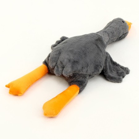 Soft toy "Goose", 90 cm, gray color-2