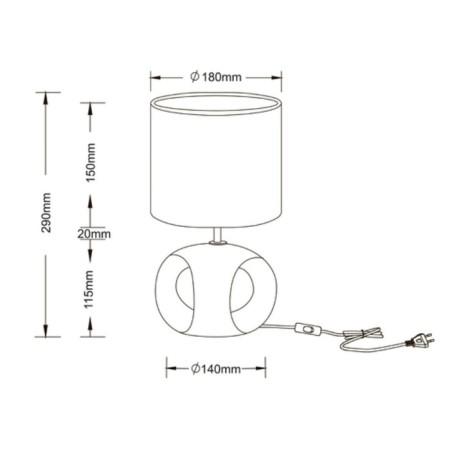 Decorative table lamp Arte Lamp Zaurak A5035LT-1CC, E14, 40 W, 18x18x29 cm, chrome-3