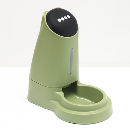Auto feeder 3.8 liters, non -slip legs, green-1