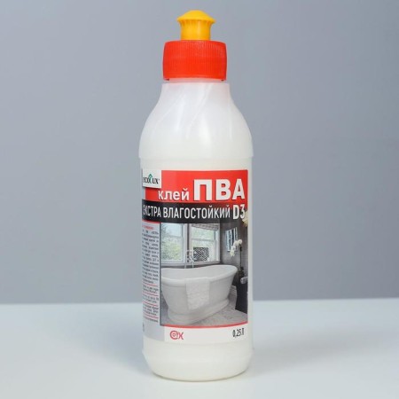 PVA glue ecolux Extra moisture -resistant 0.25 liters
