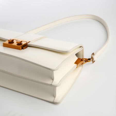 Female bag Textura, average size, milk color-4