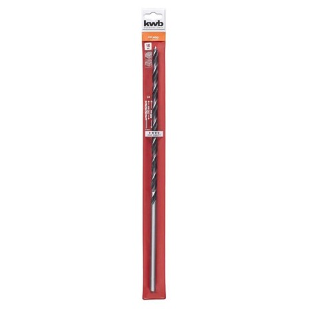 KWB wood drill, 10x400 mm, cylindrical shank, steel CR-V-1