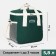 Thermosuma with zipper, 5.8 liters, 2 outer pockets, green color