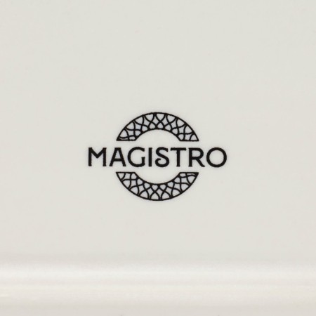 Блюдо фарфоровое для подачи Magistro Ocean, 20×13 см, цвет синий-4