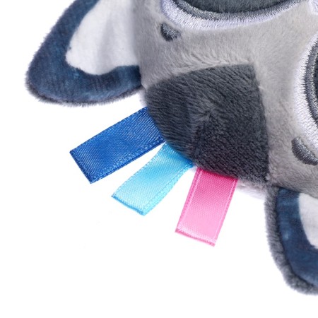Soft toy - Comforter "Raccoon", Gray-3