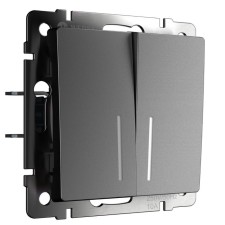 Two -clavy circuit breaker with backlight (matte graphite) W1120164