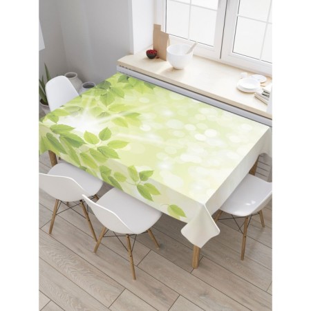 The tablecloth "Summer Greens", rectangular, Saten, size 120x145 cm
