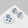 Set 2 objects: earrings, brooch-column "Vintage", colored in silver