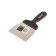 Spatula SIBRTTS 85453, 4x4 mm tooth, stainless steel, plastic handle, 100 mm
