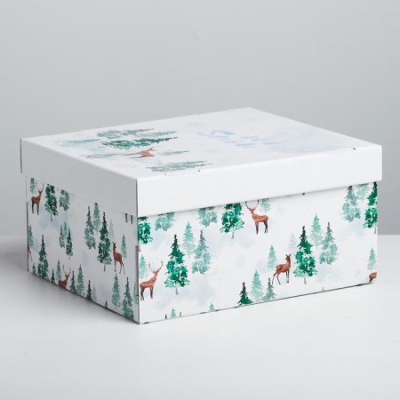 Folding box "Forest Tale", 31.2 x 25.6 x 16.1 cm, New Year-1