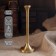 Aluminum candlestick "Roman" for 1 candle 9x9x28 cm