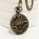 Pocket clock "Dragon", quartz, d dial-4.7 cm, chain L-38 cm