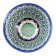 Rishtan ceramics "flowers" 15 cm, small, blue