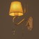 Sconces 06417/1w Wh+GD white/gold/crystal 1x40W E14 25x14x37cm