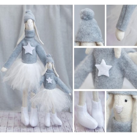 Tilda doll “Home Bunnies Vary and Barry”, sewing set, 15.6 × 22.4 × 5.2 cm-6