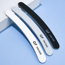 Files-fleshs, abrasiveness 100/180, 180/200, 200/240, 18 cm, 3 pcs, black/gray/white color