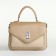 Women's bag on the Textura valve, small size, milk color