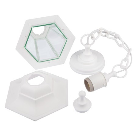Lamp Garden Era E27, IP44, 60W, 190x170x700 mm, white-4