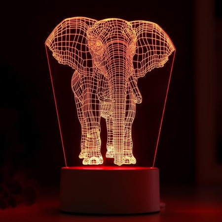 Lamp "Elephant" Led RGB from the network 9.5x12.5x19cm Risalux-2