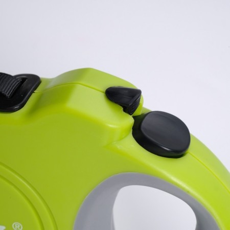 Diil roulette with a rubberized handle, 4 m, up to 20 kg, tape, green-1