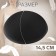 Cups for the bra “circle”, l (48), d = 14.5 cm, pair, black color
